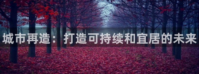 彩神客服电话：城市再造：打造可持续和宜居的未来