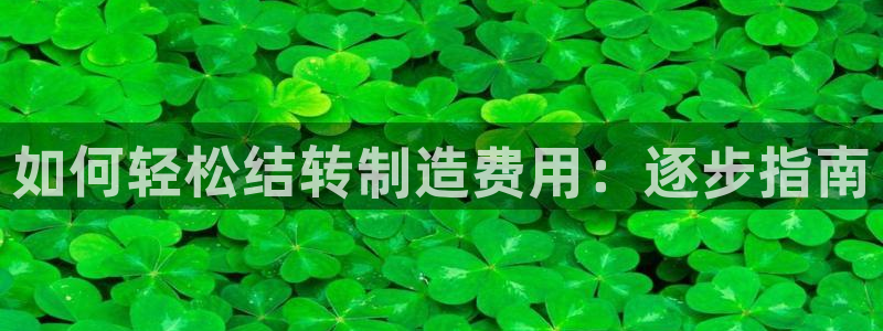 彩神客服电话：如何轻松结转制造费用：逐步指南