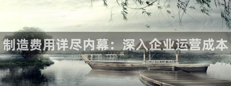 彩神旗下有哪些平台：制造费用详尽内幕：深入企业运营成本