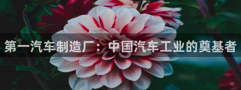 彩神x平台靠什么盈利：第一汽车制造厂：中国汽车工业的奠基者
