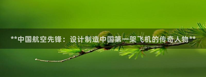 彩神vi官网版：**中国航空先锋：设计制造中国第一架飞机的传奇人物**